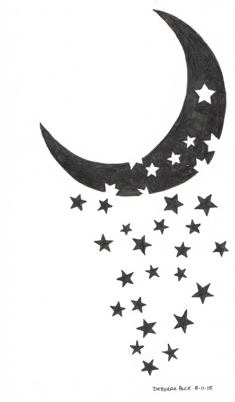 Нарисовать полумесяц