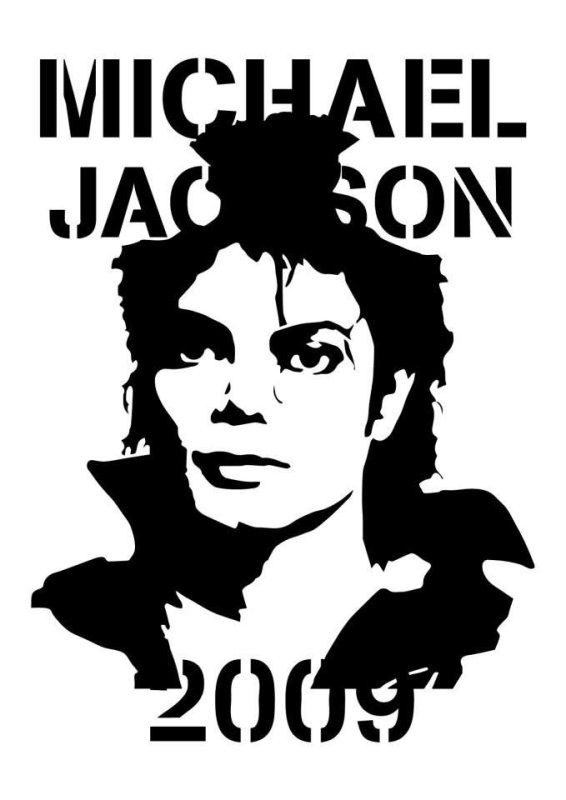 Michael Jackson трафарет