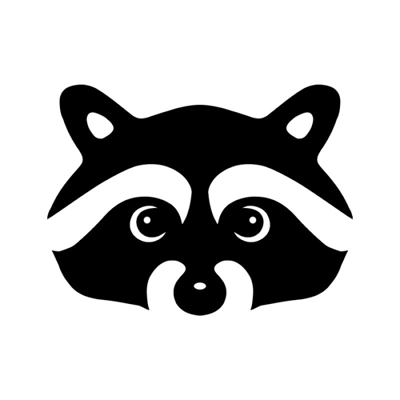Морда енота логотип