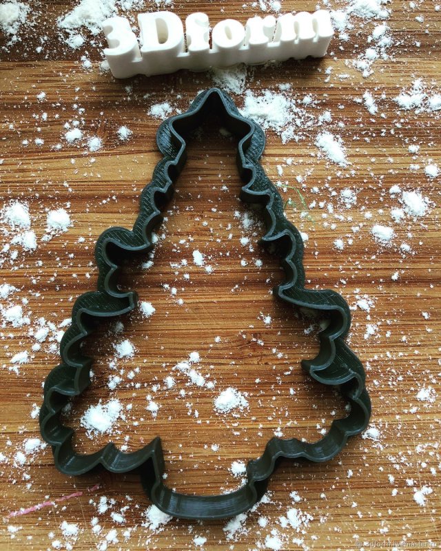 Елка вырубка для пряников