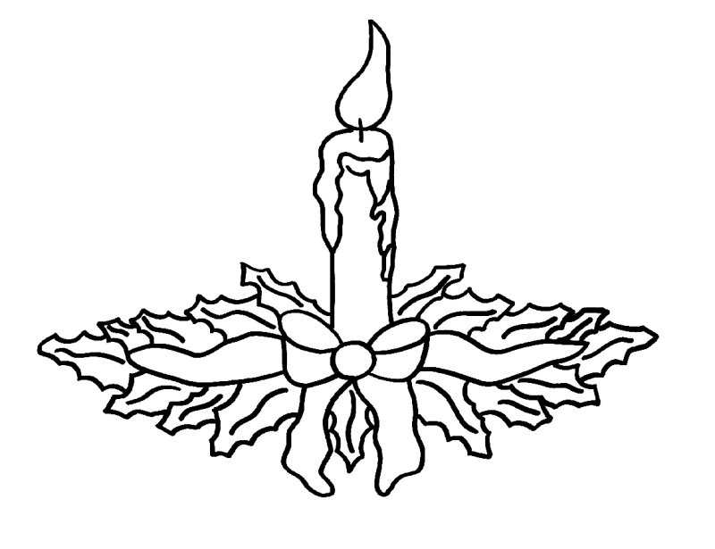 Новогодняя свеча