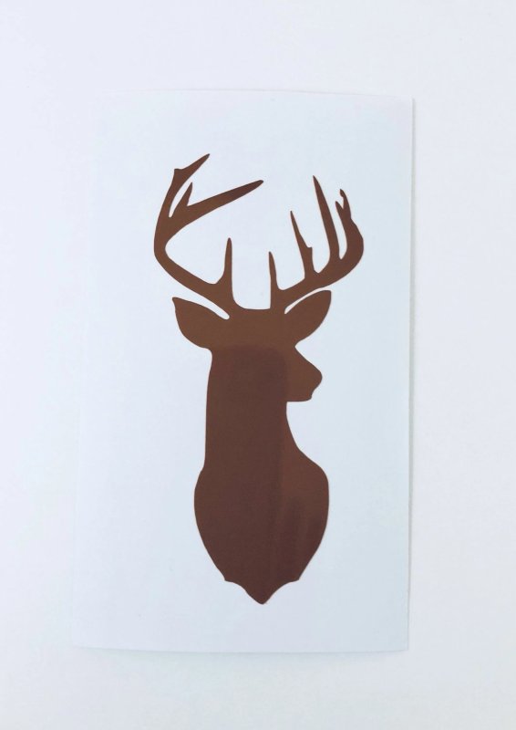 Трафарет оленя для вырезания из картона