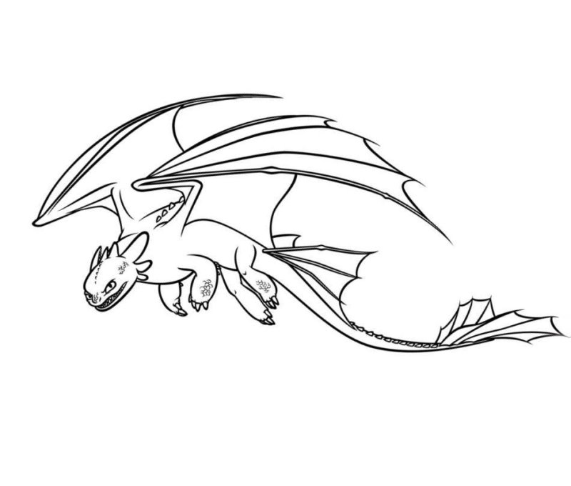 Раскраска дракон