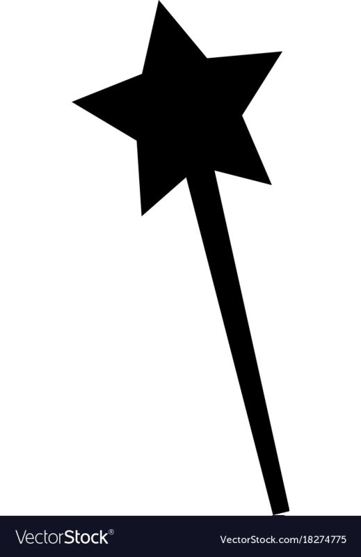 Волшебная палочка трафарет