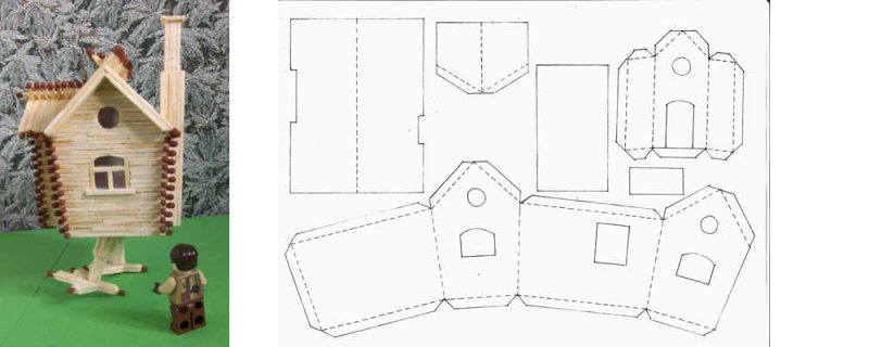 Домик из бумаги