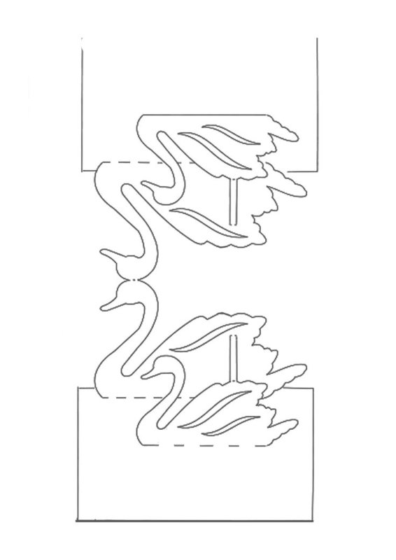 Трафареты для объемных открыток