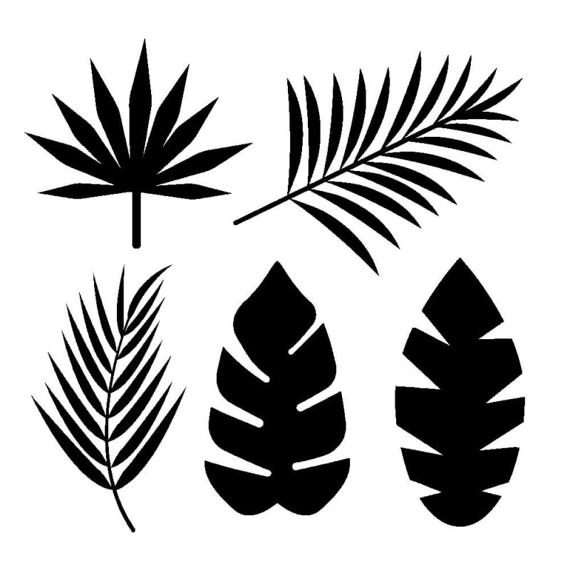 Трафарет листьев