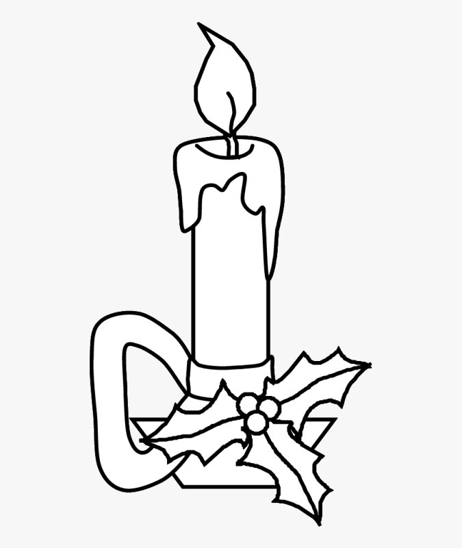 Новогодняя свеча