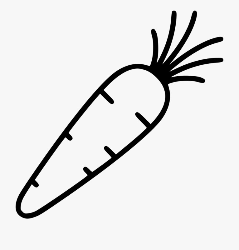 Морковка раскраска для детей