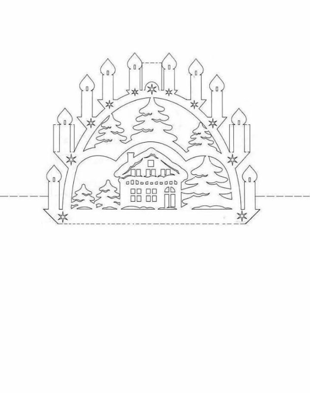 Шаблоны объемных открыток