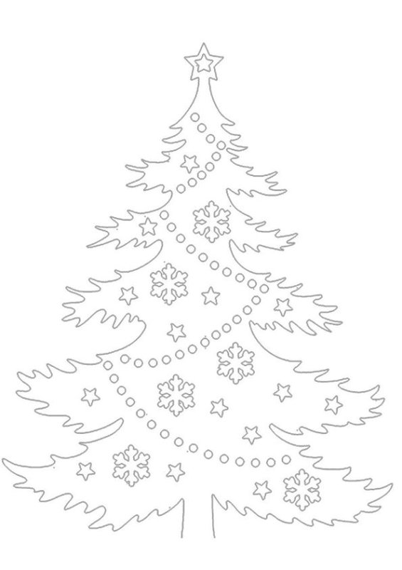 Вытынанка елочка