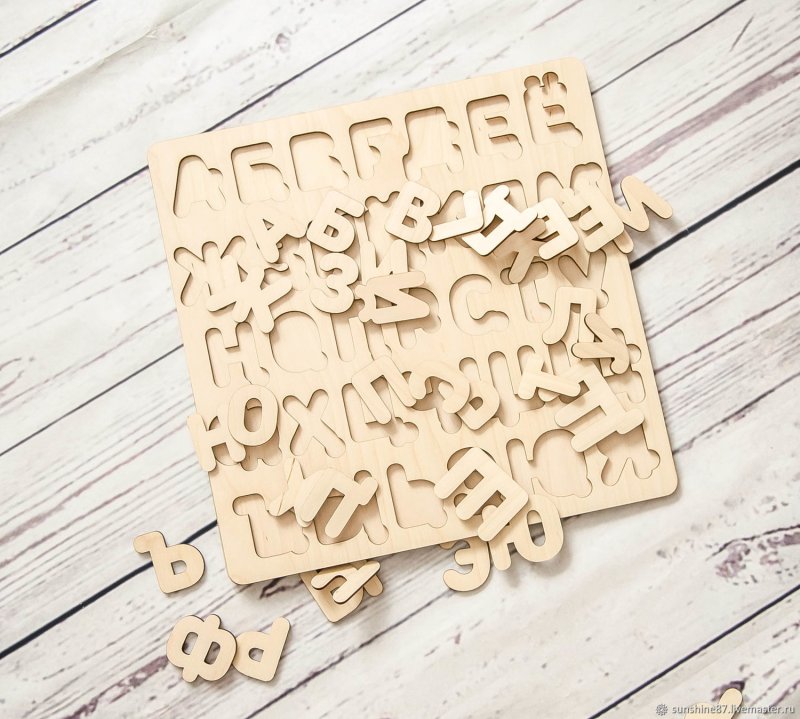 Алфавит из фанеры