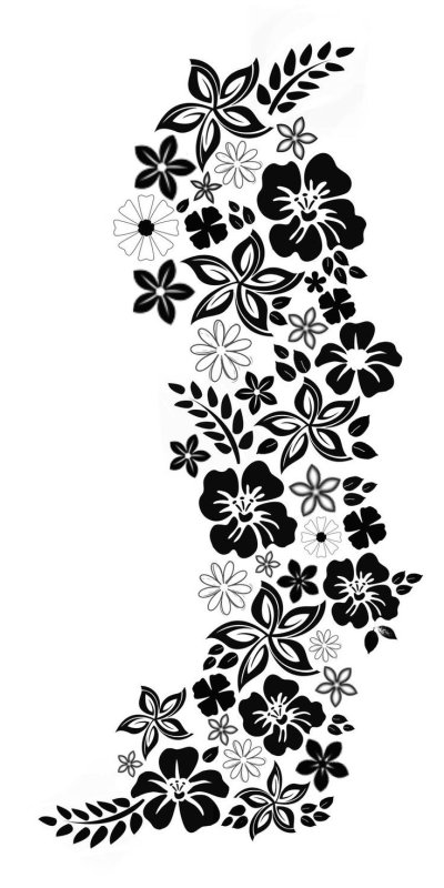 Цветочные трафареты