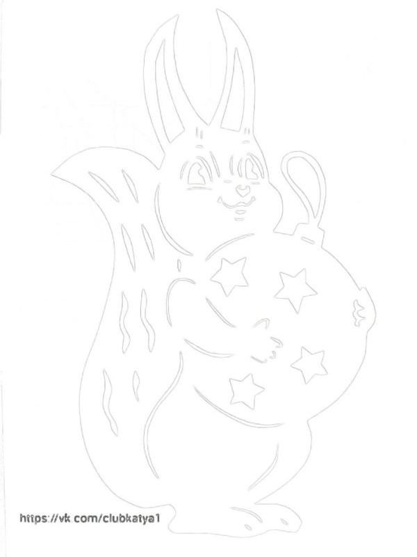 Вытынанки на окна белки