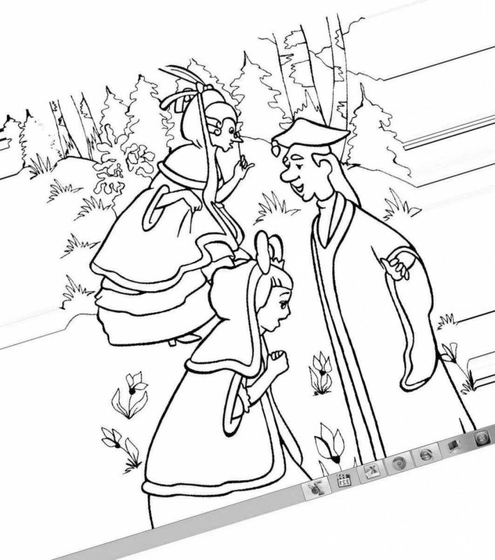 Маршак 12 месяцев раскраска