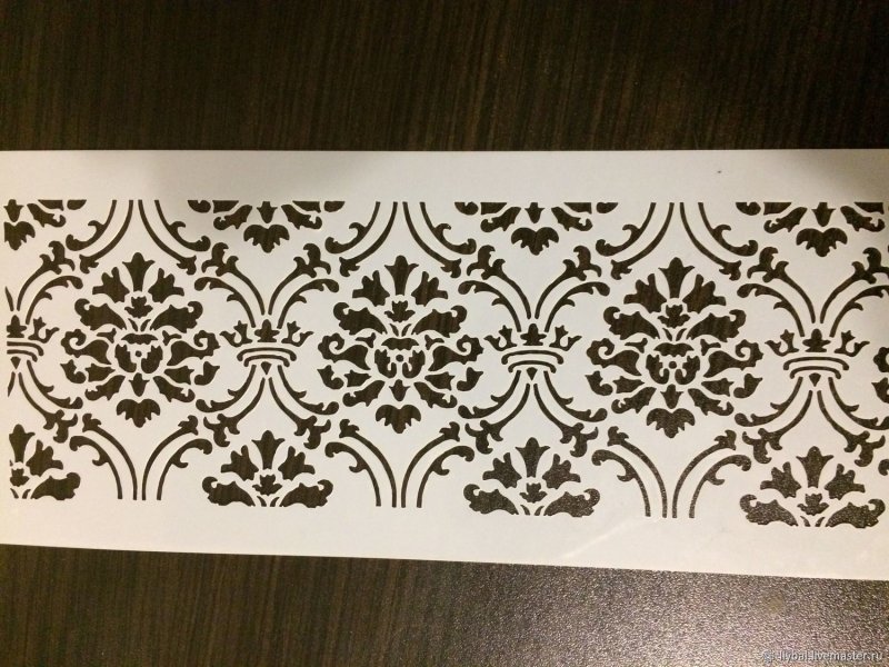 Трафаретные узоры на мебели