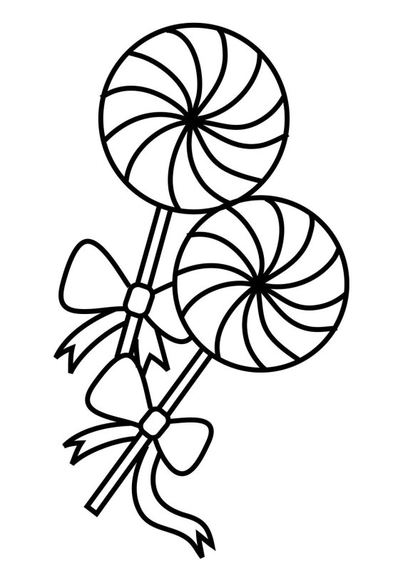 Раскраска леденец