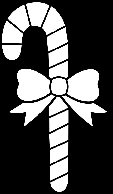 Трафарет леденец новогодний