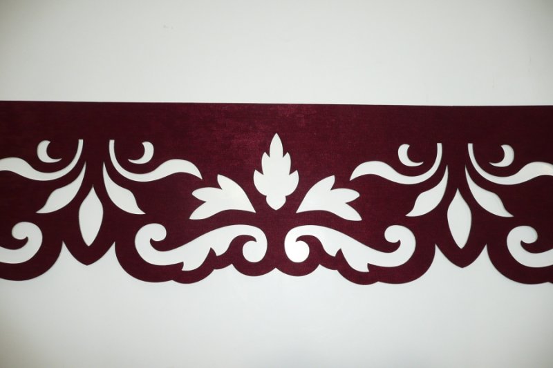 Ламбрекен трафарет