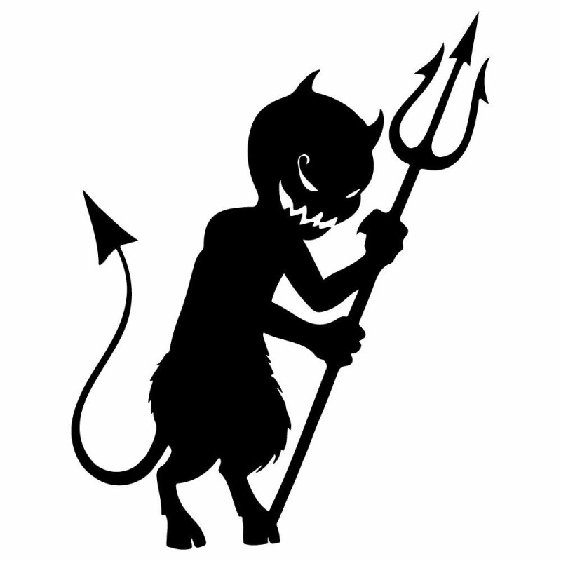 Силуэт демона