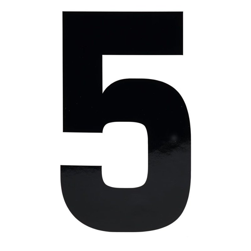 Цифра 5 трафарет