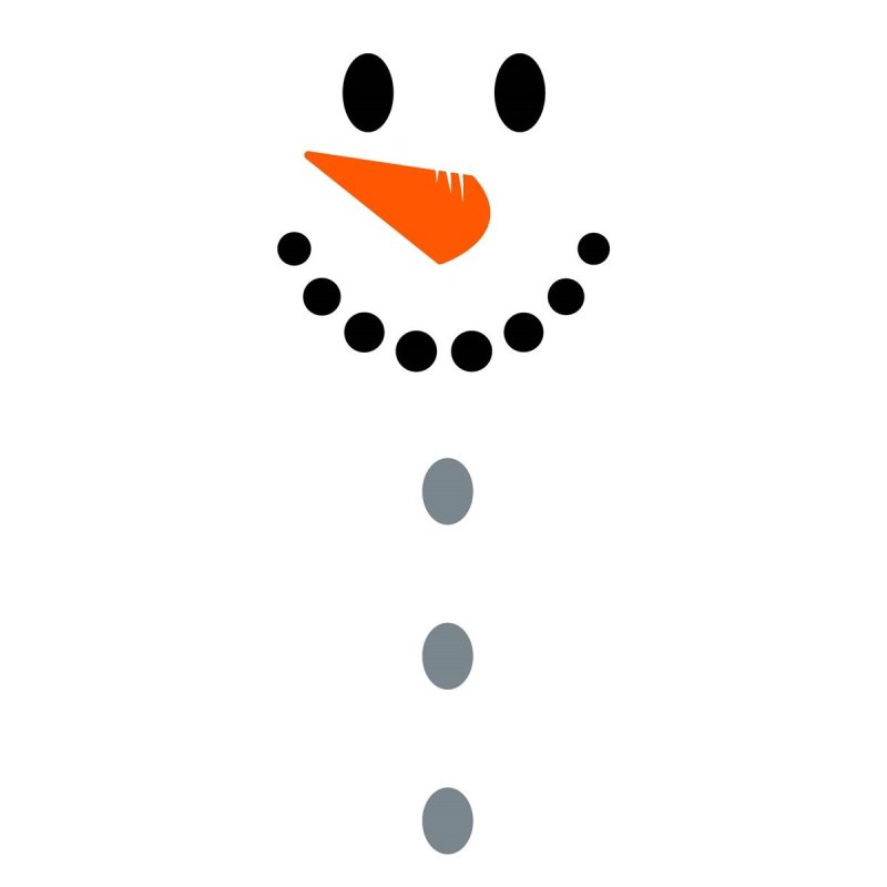 Лицо снеговика