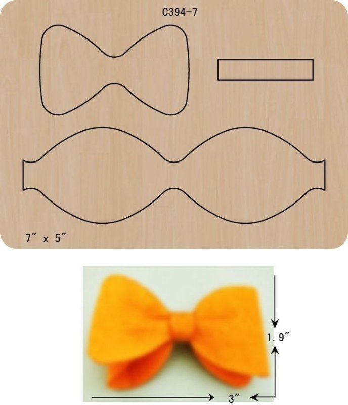 Шаблоны для бантиков из фоамирана