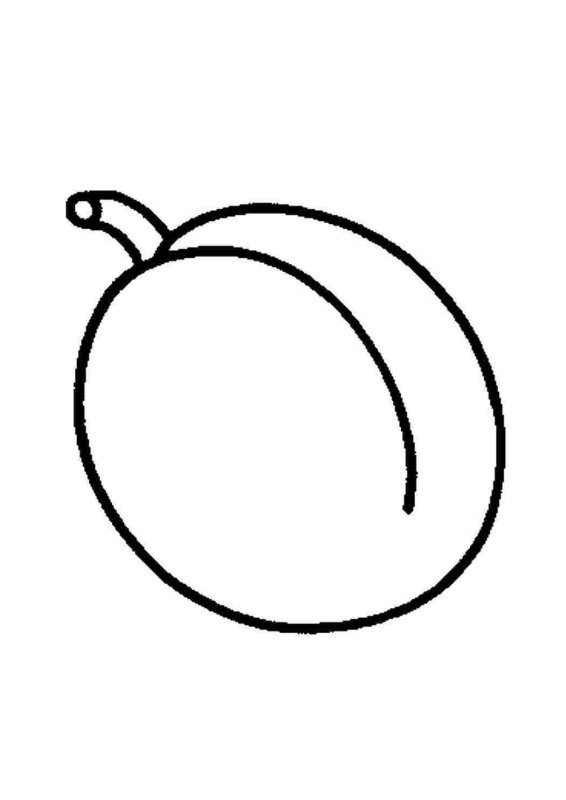 Фрукты картинки для детей раскраска