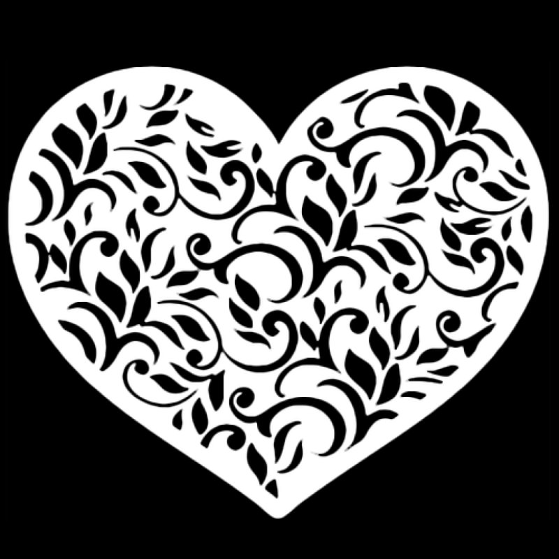 Сердечко ажурное