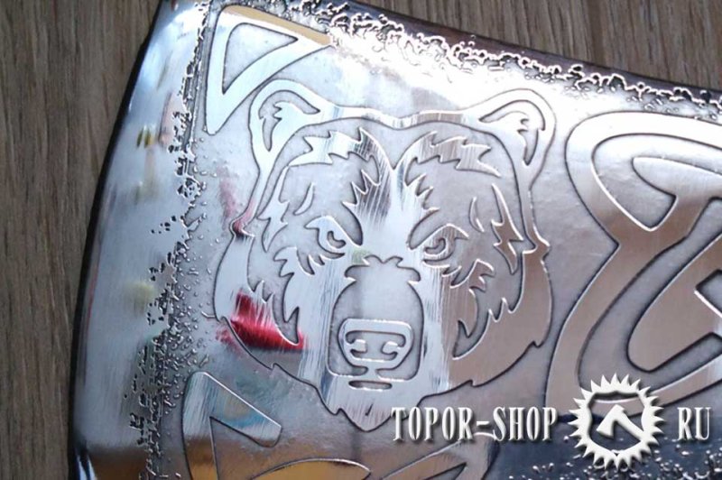 Наклейки для травления металла на топоре