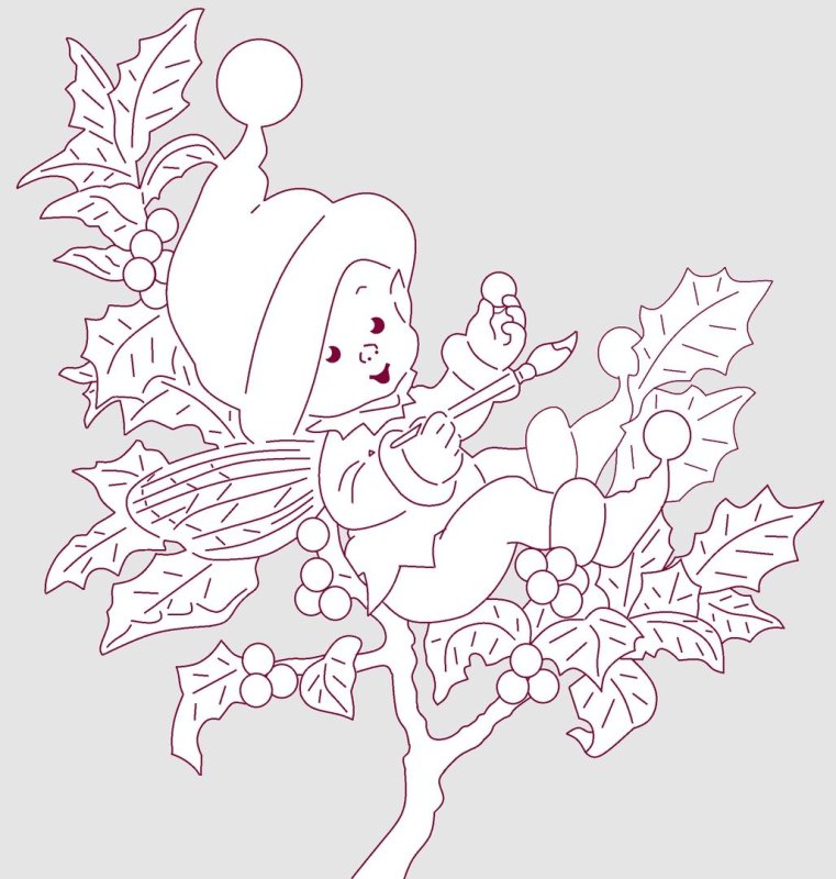 Трафарет эльфа