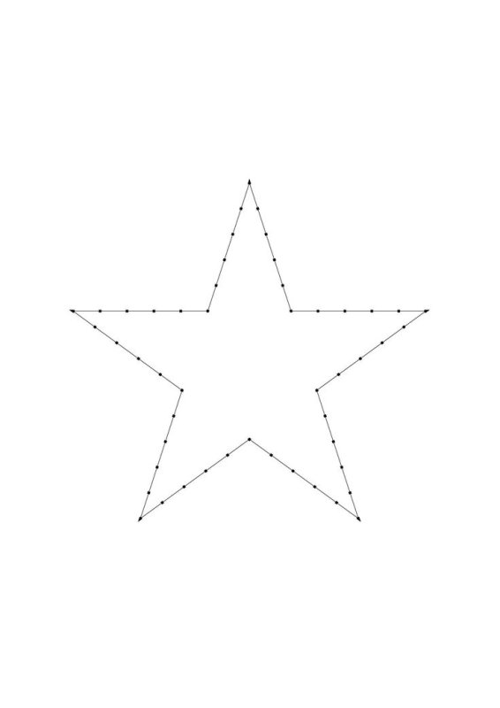 Стринг арт трафарет звезды