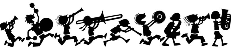 Силуэты рок музыкантов