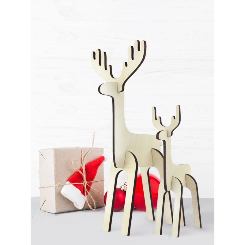 Олень декоративный новогодний