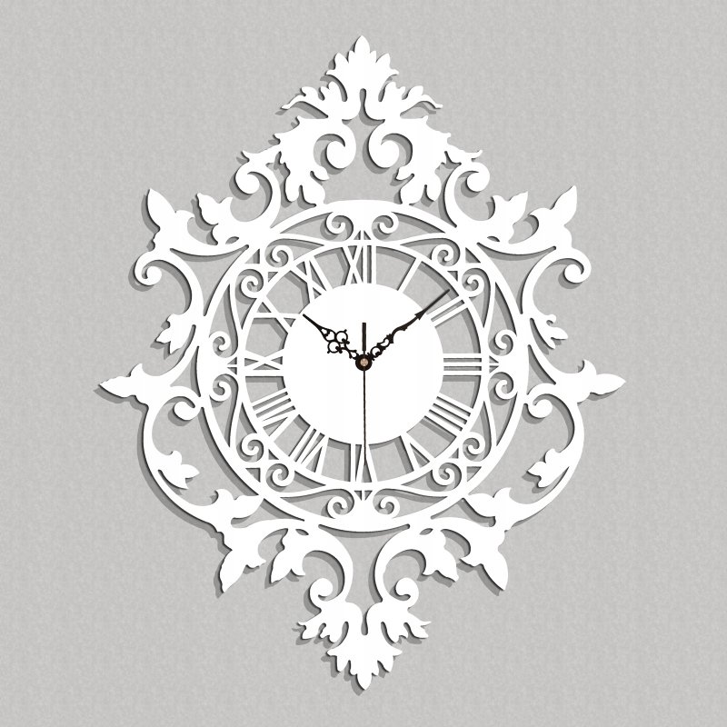 Часы из фанеры настенные