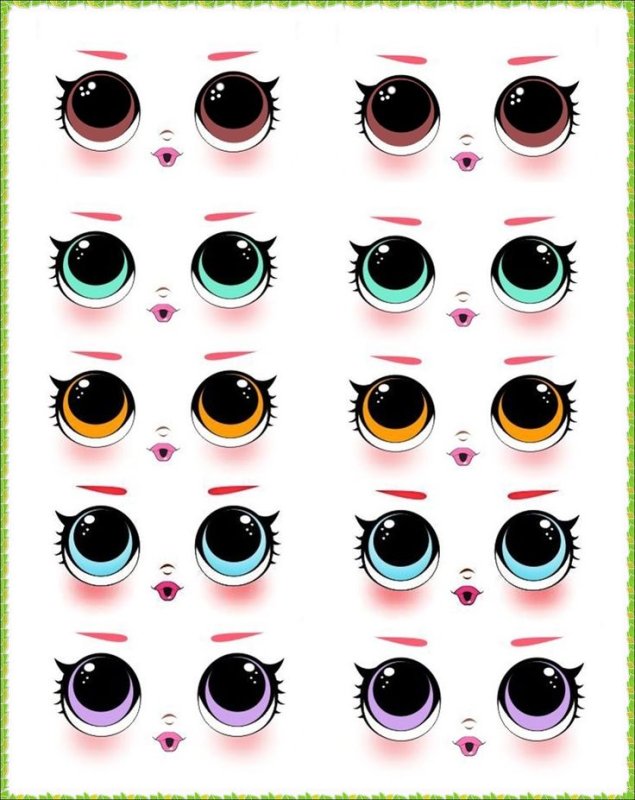 Глаза шаблоны для поделок