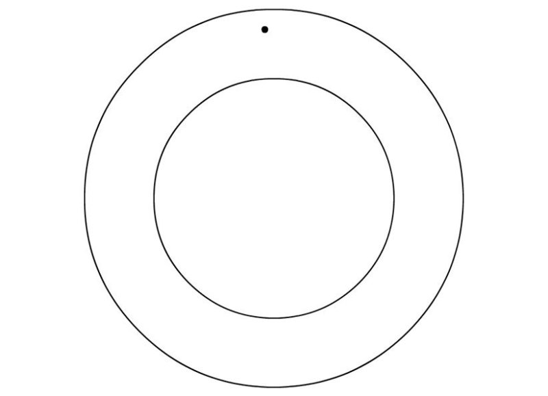 Круг трафарет для венка