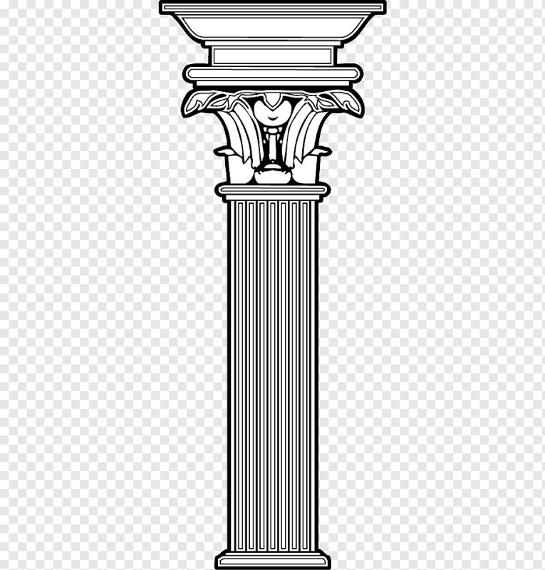 Древнегреческая колонна вектор