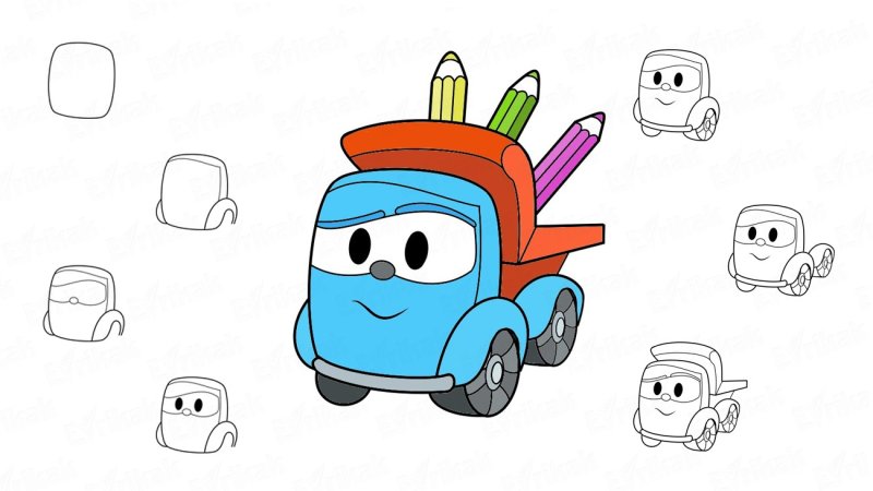 Грузовичок Лева вектор