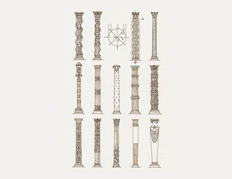 Колонны в стиле Модерн