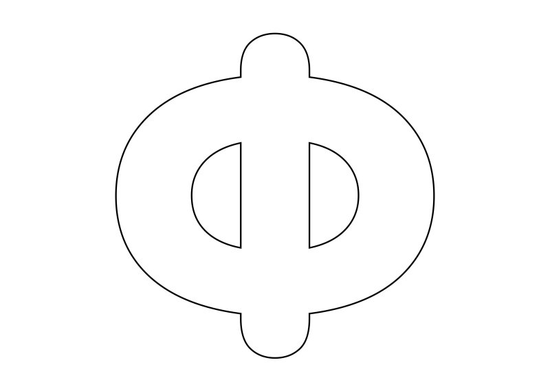 Макет буквы ф