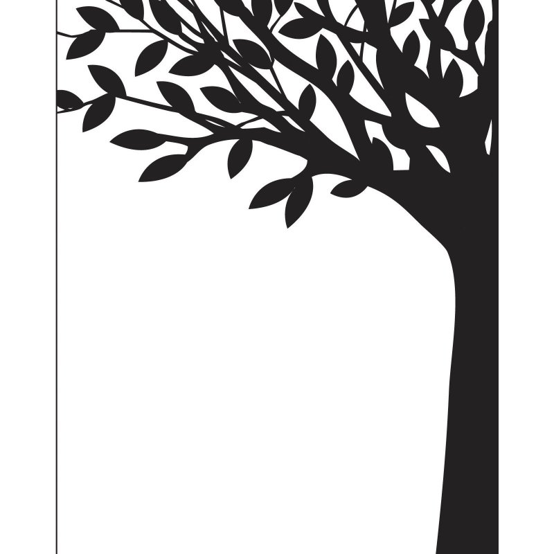 Трафарет дерева для вырезания