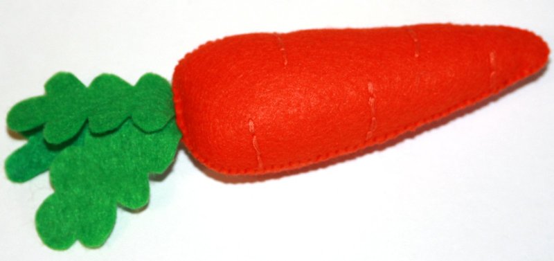 Морковка из фетра