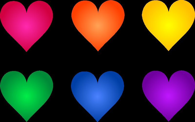 Разноцветное сердце