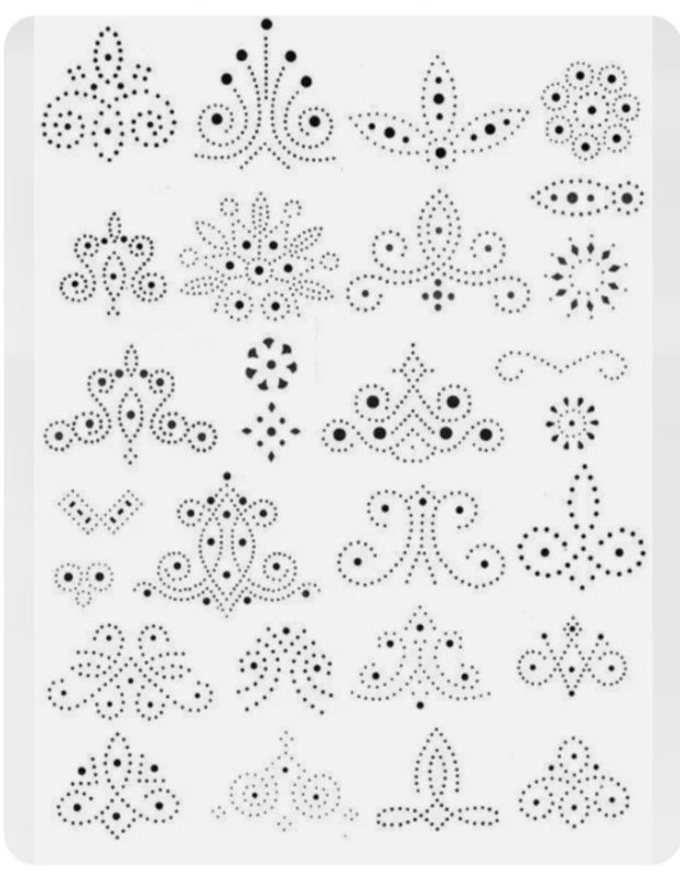 Точечная роспись для начинающих схемы