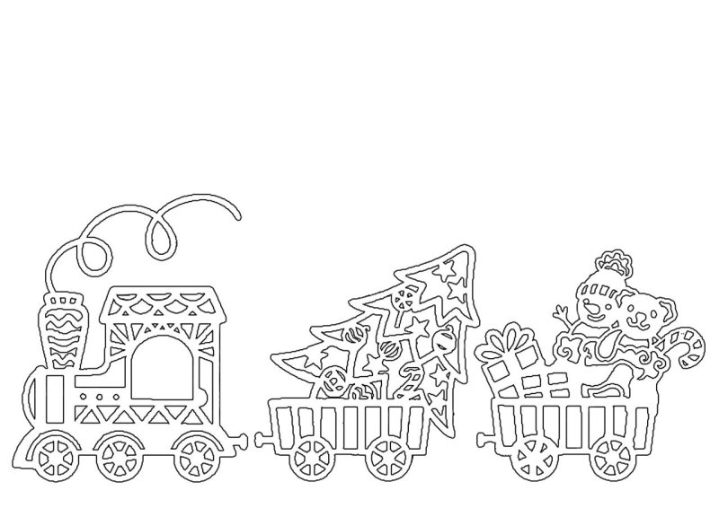 Новогодние вырезалки на окна