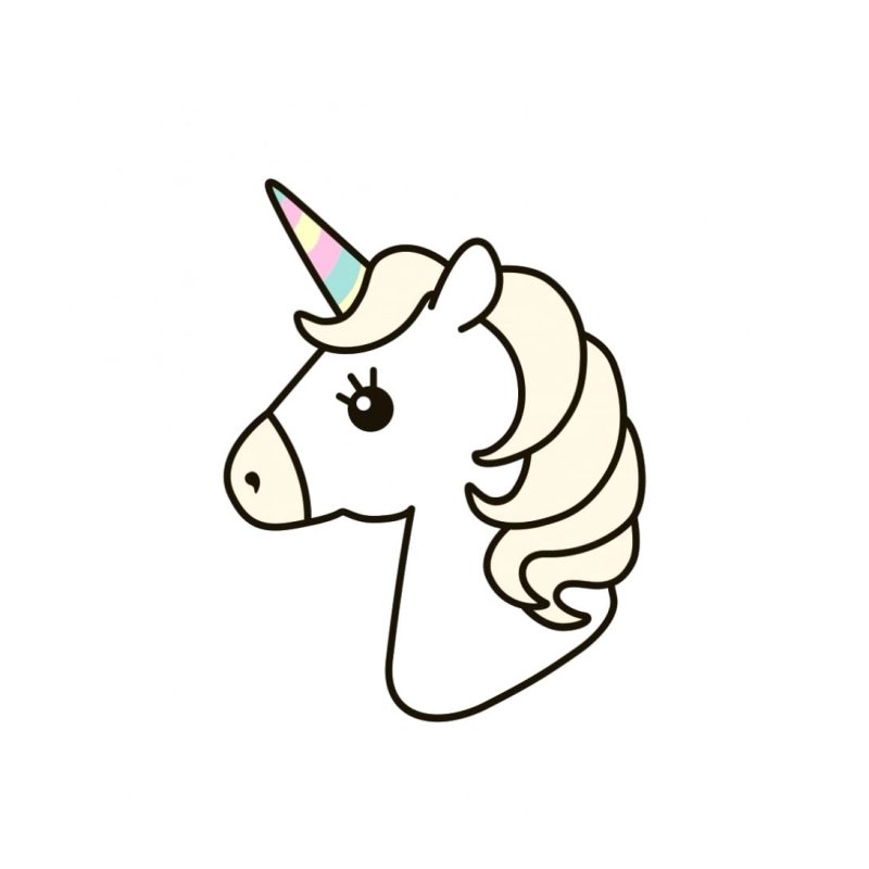 Картинки для срисовки Единорог