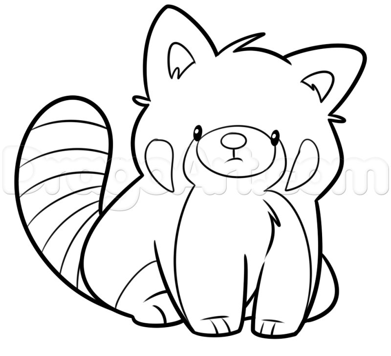 Раскраска. Милые животные