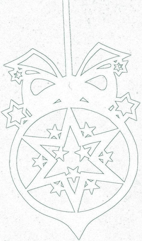 Вырезки на окна на новый год