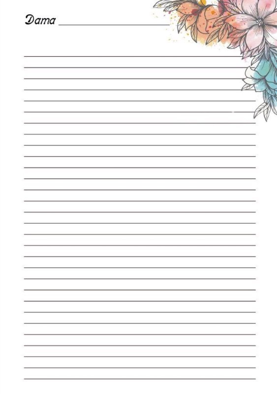 Красивый лист для заметок